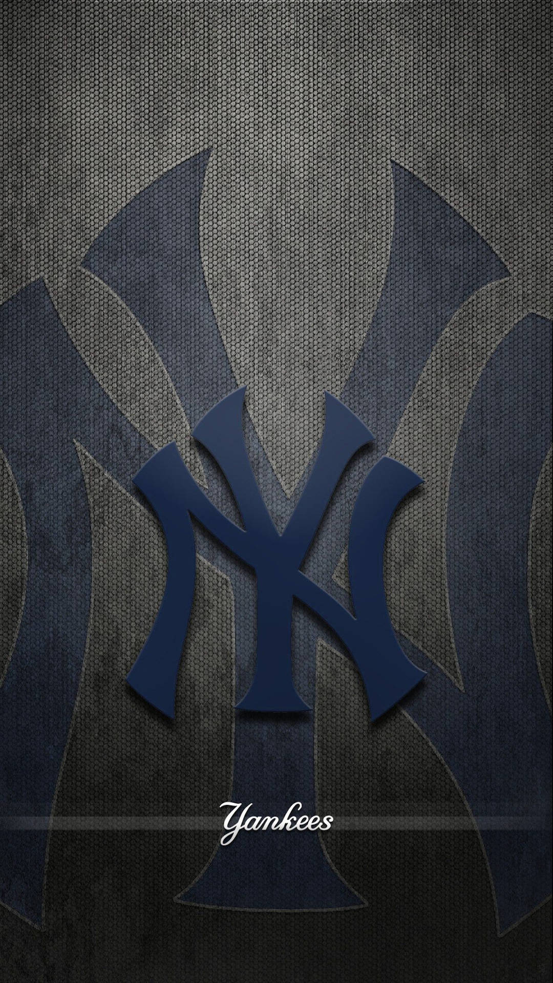 New York Yankees Blue Gray Ny Logo Background