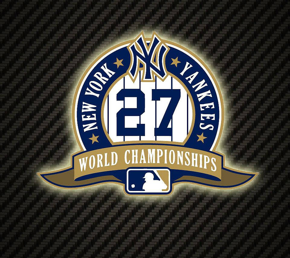 New York Yankees Logo 27 World Championships Background