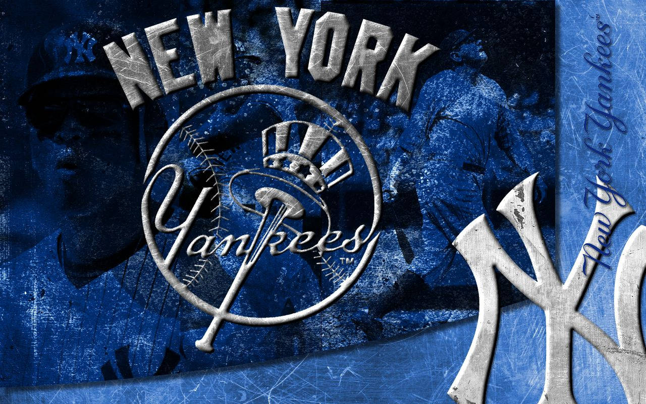 New York Yankees Logo Collage Art Background