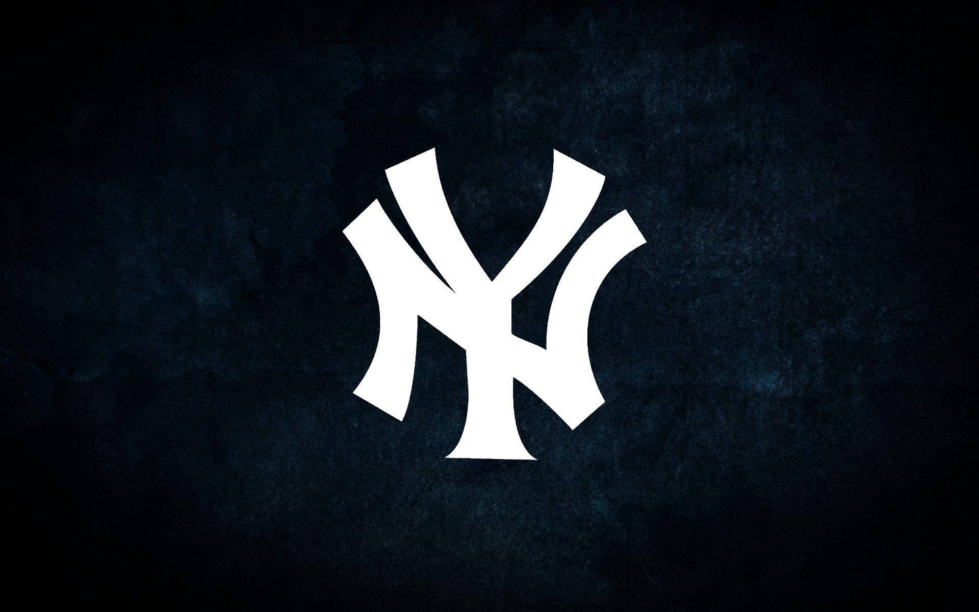 New York Yankees Logo Dark Abstract Theme Background