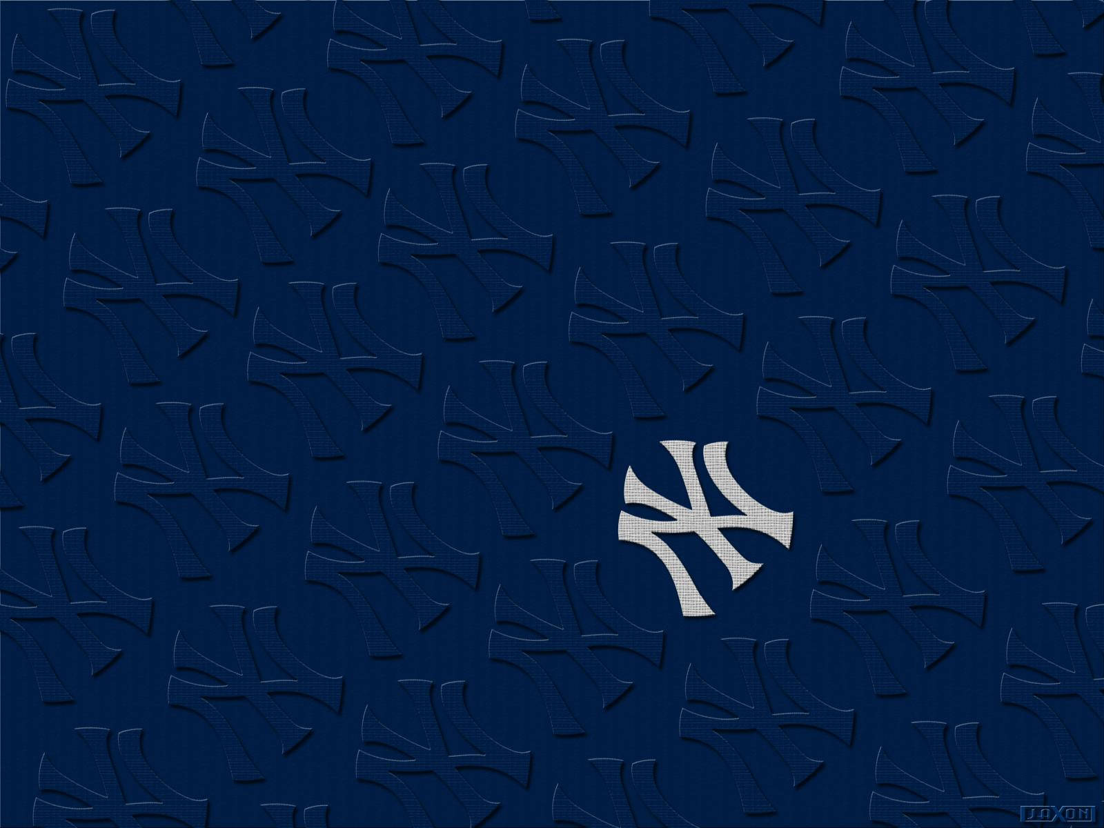 New York Yankees Minimalist Logo Pattern Background