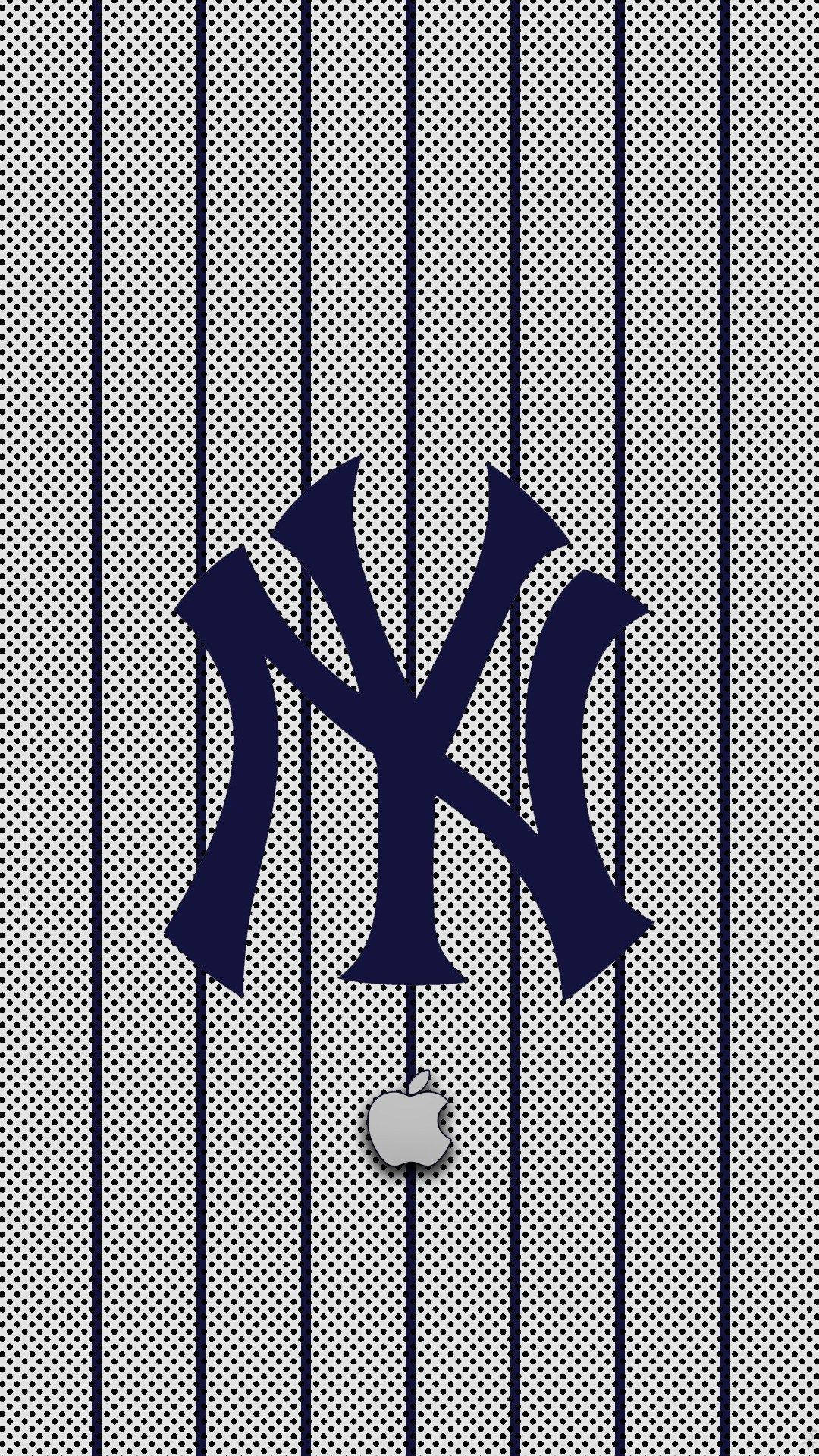 New York Yankees Ny Apple Logo Background
