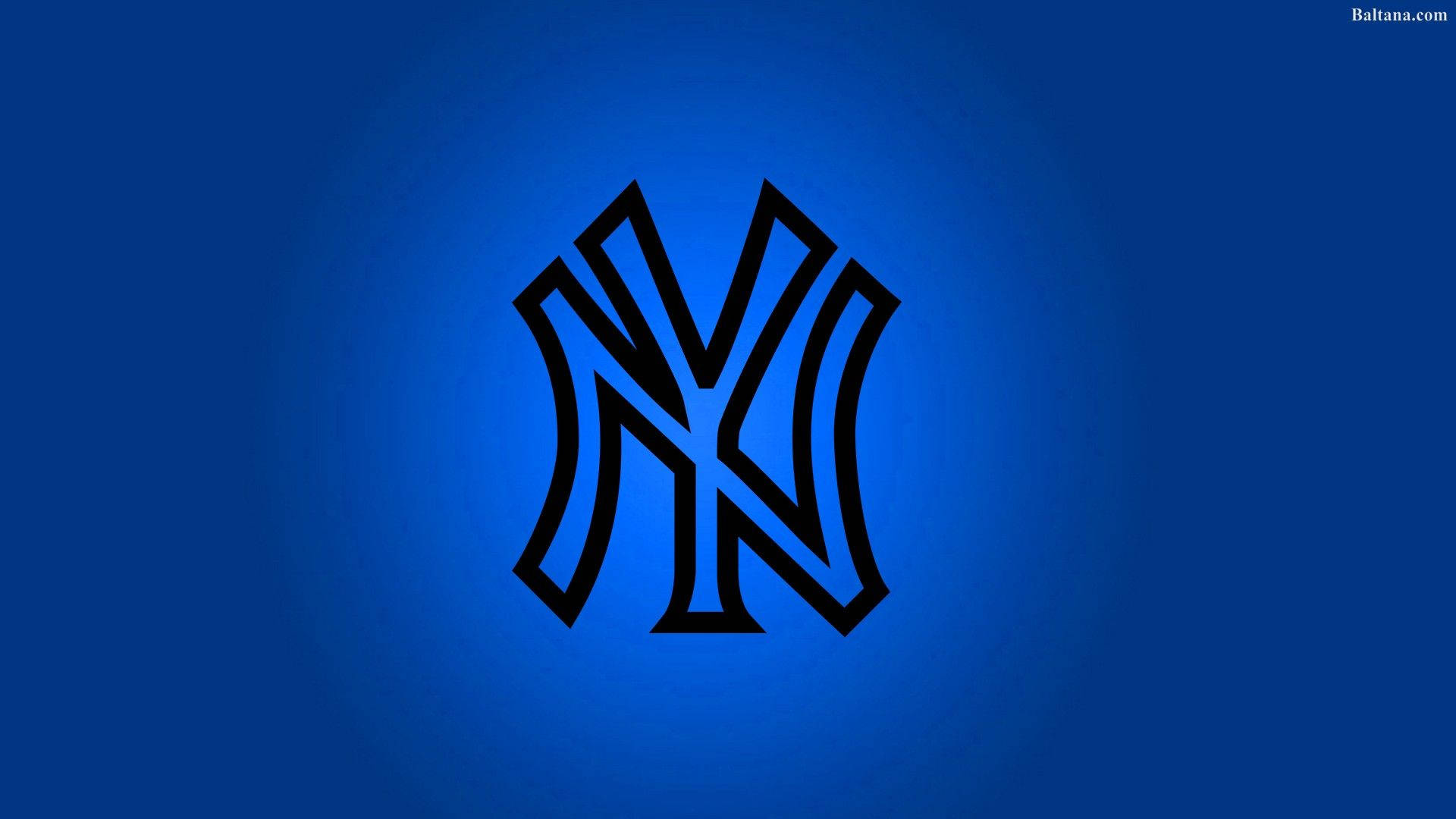 New York Yankees Ny Outline Logo Art Background