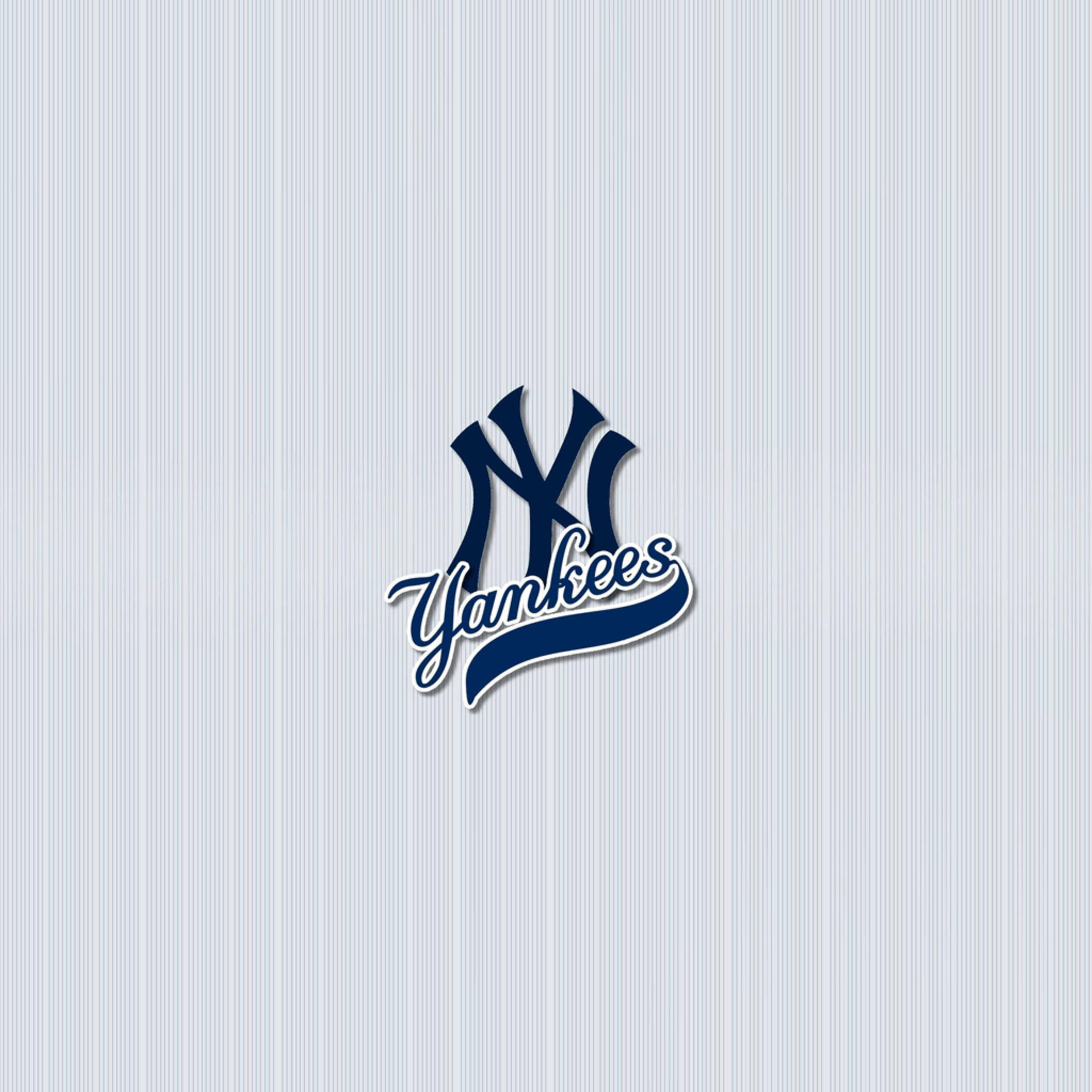 New York Yankees Pinstripe Wordmark Logo Background