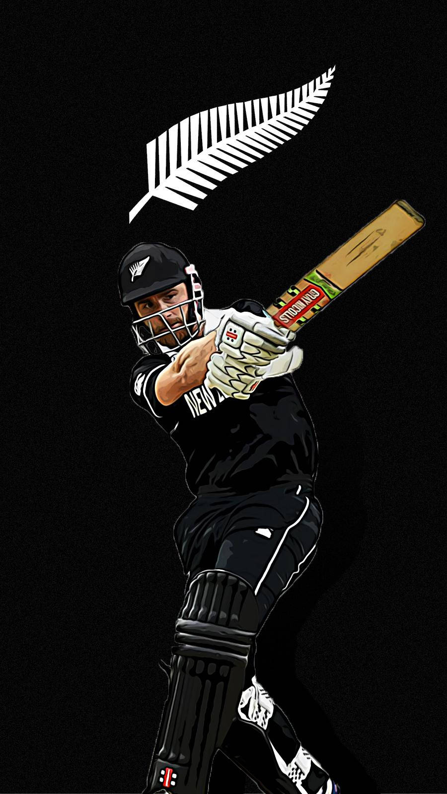 New Zealand Cricket Player Kane Background