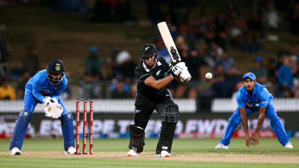 New Zealand Cricket Playing Against India Background