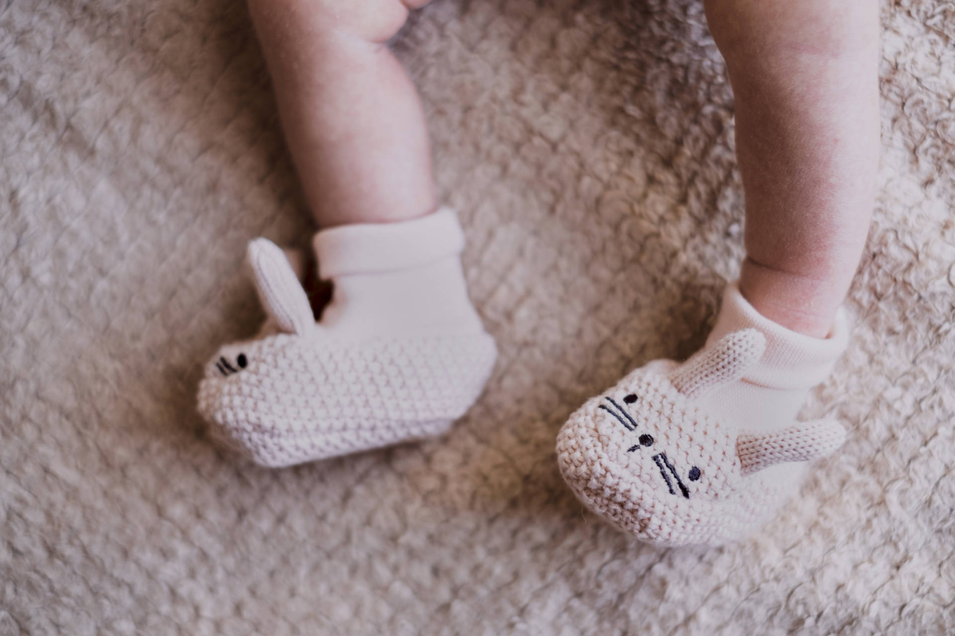 Newborn Baby Girl Bunny Booties