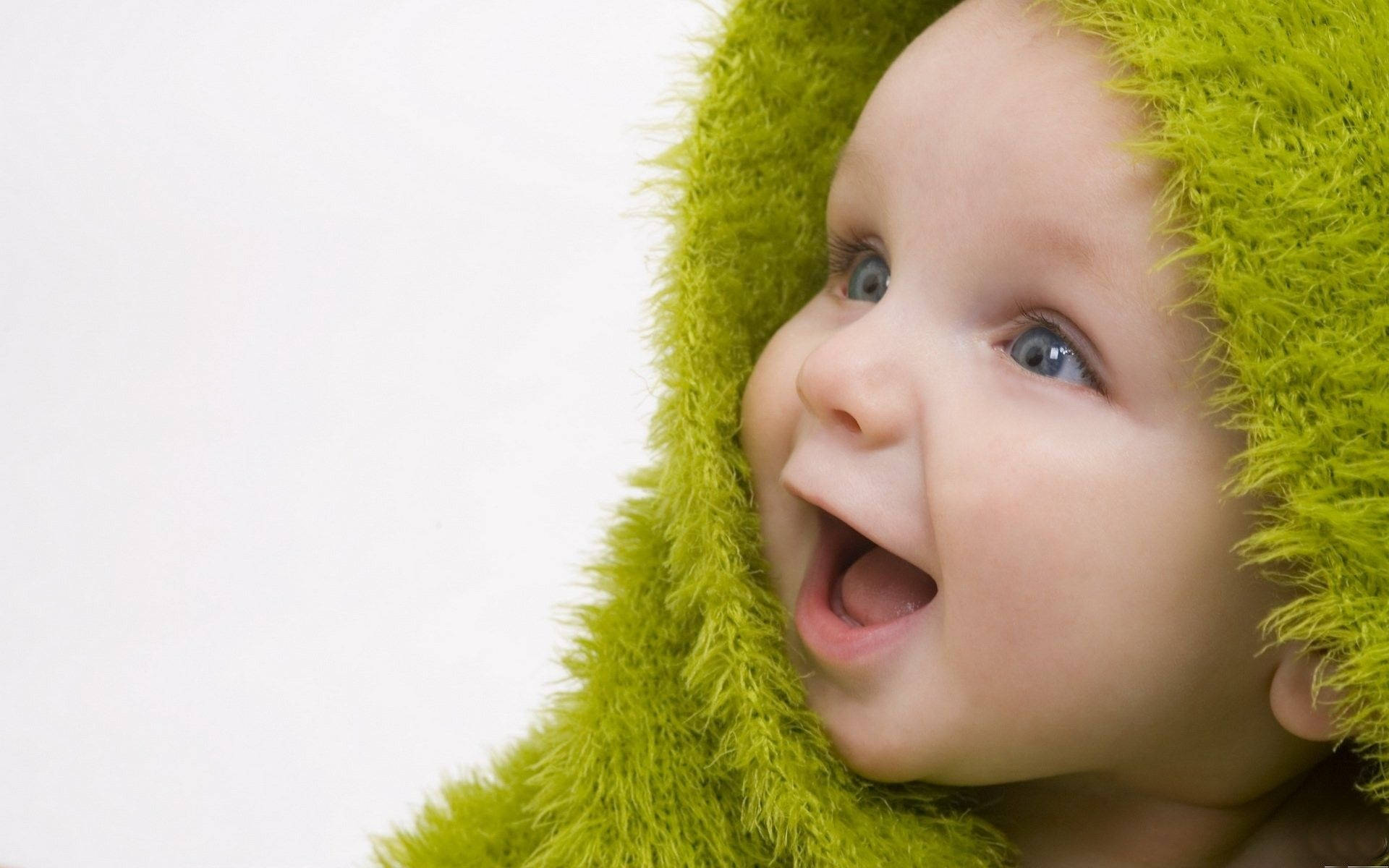 Newborn Baby Green Outfit Background