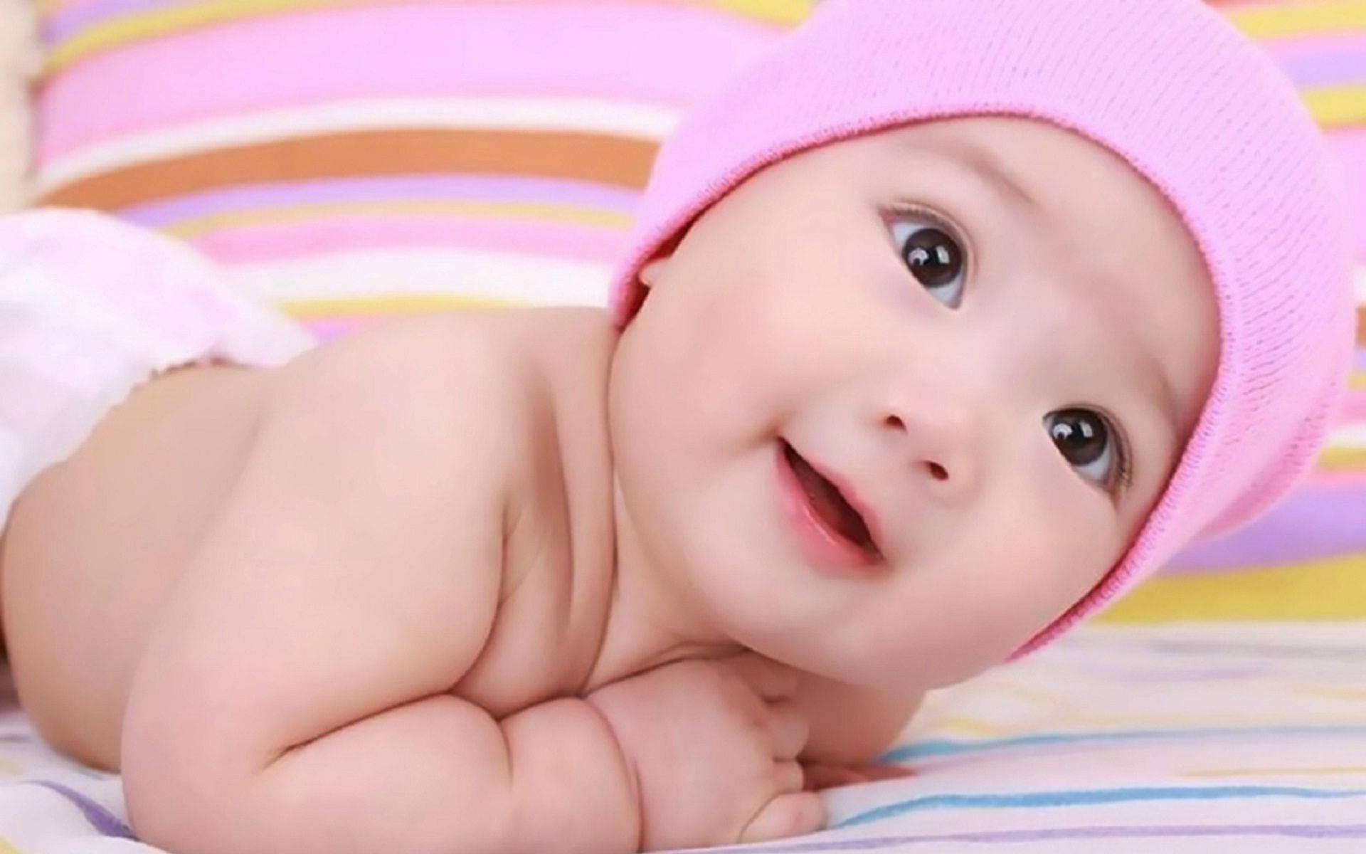 Newborn Baby Pink Bonnet