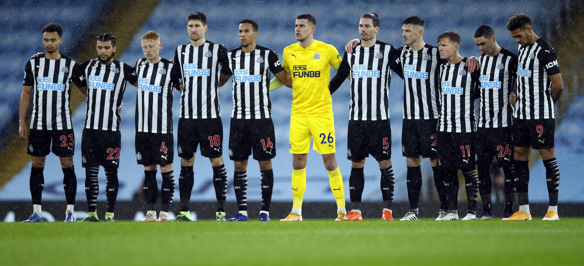 Newcastle United Fc Players In A Row