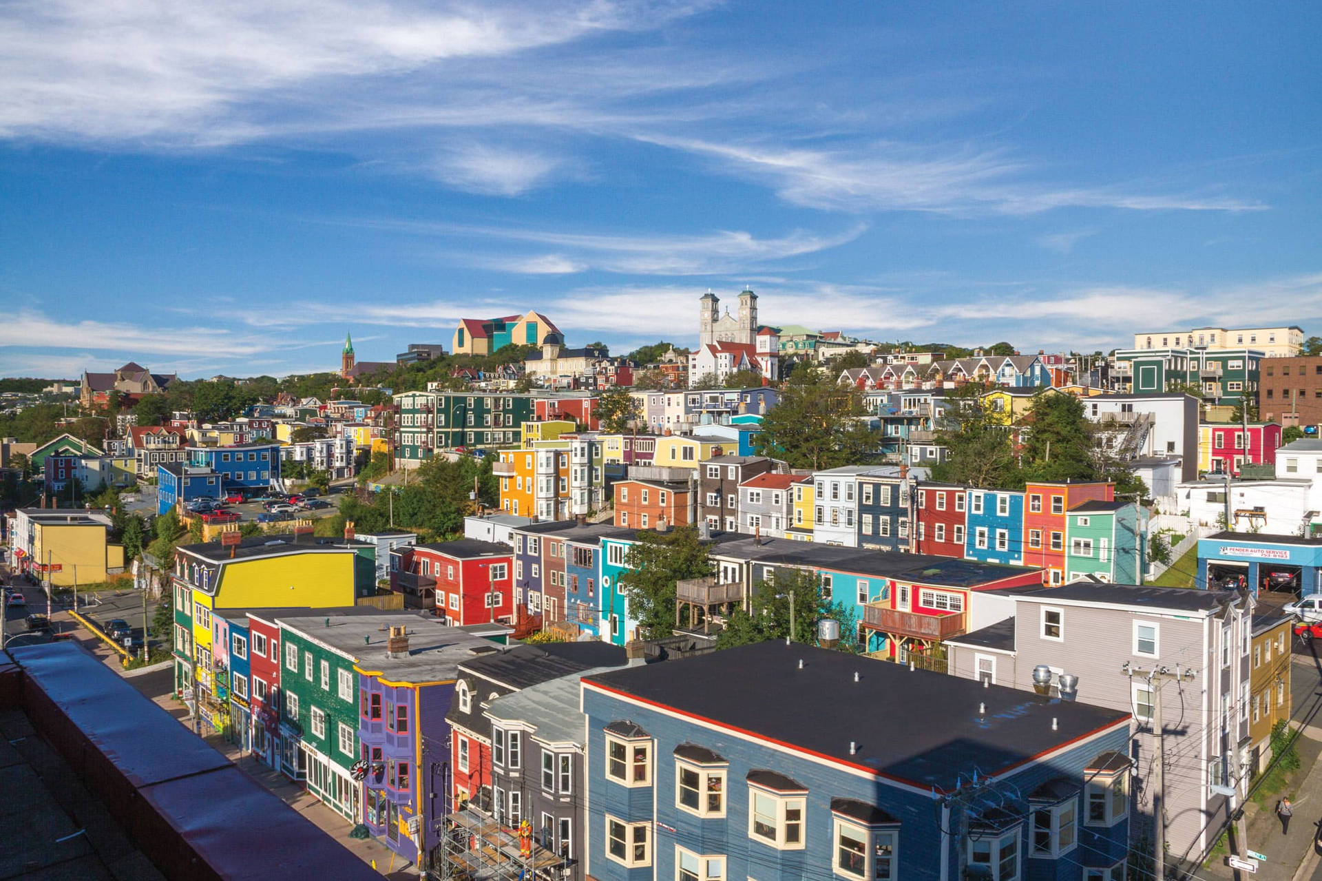 Newfoundland's Daytime Scene Background