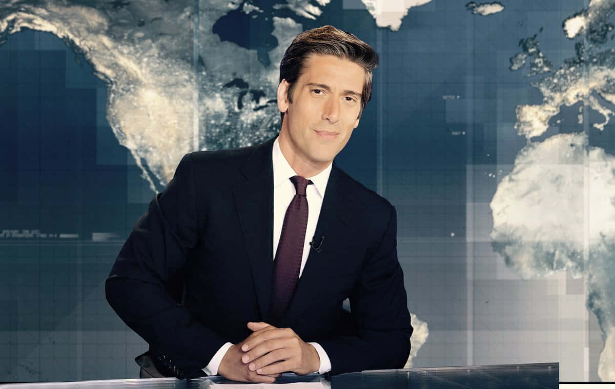 News Anchor David Muir Background