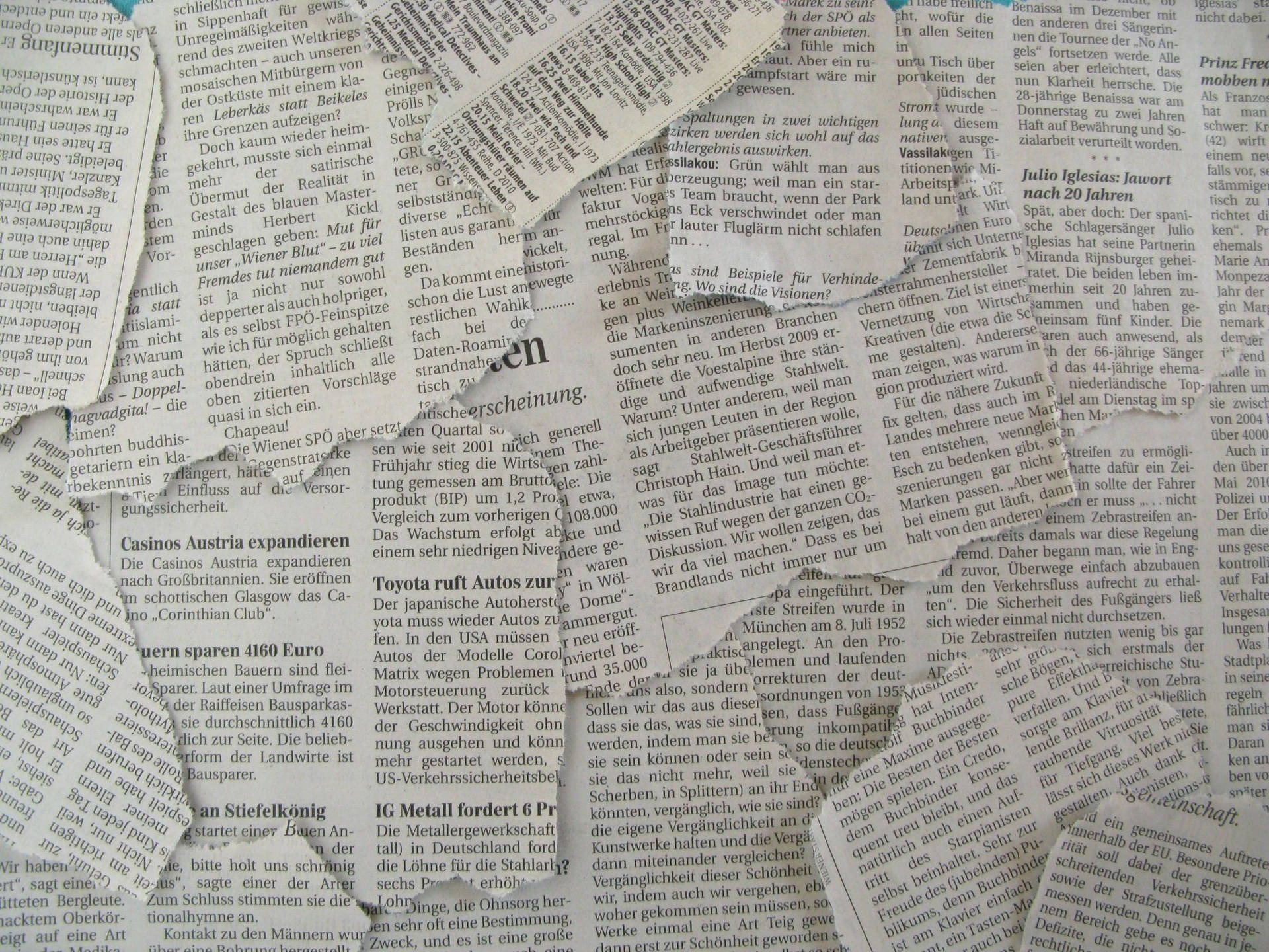 Newspaper Aesthetic Torn Sheets
