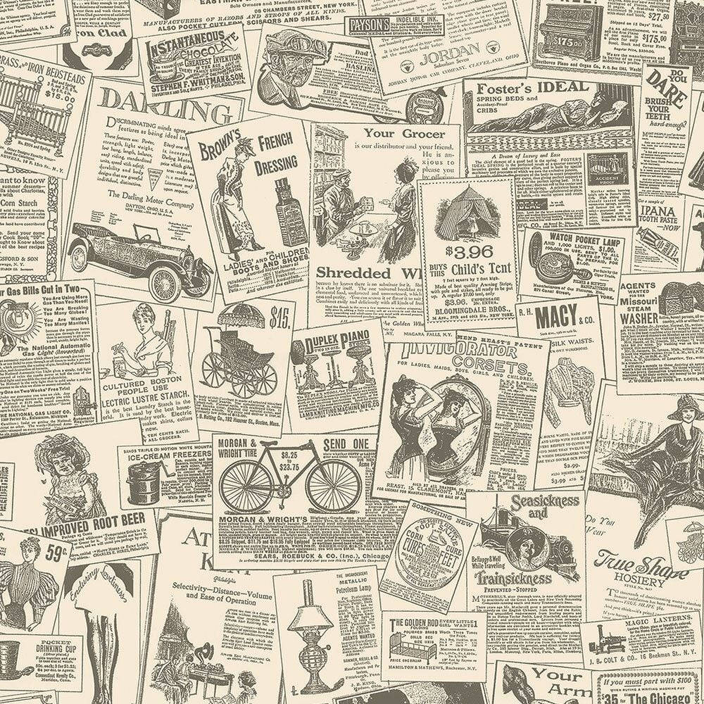 Newspaper Aesthetic Vintage Product Ads