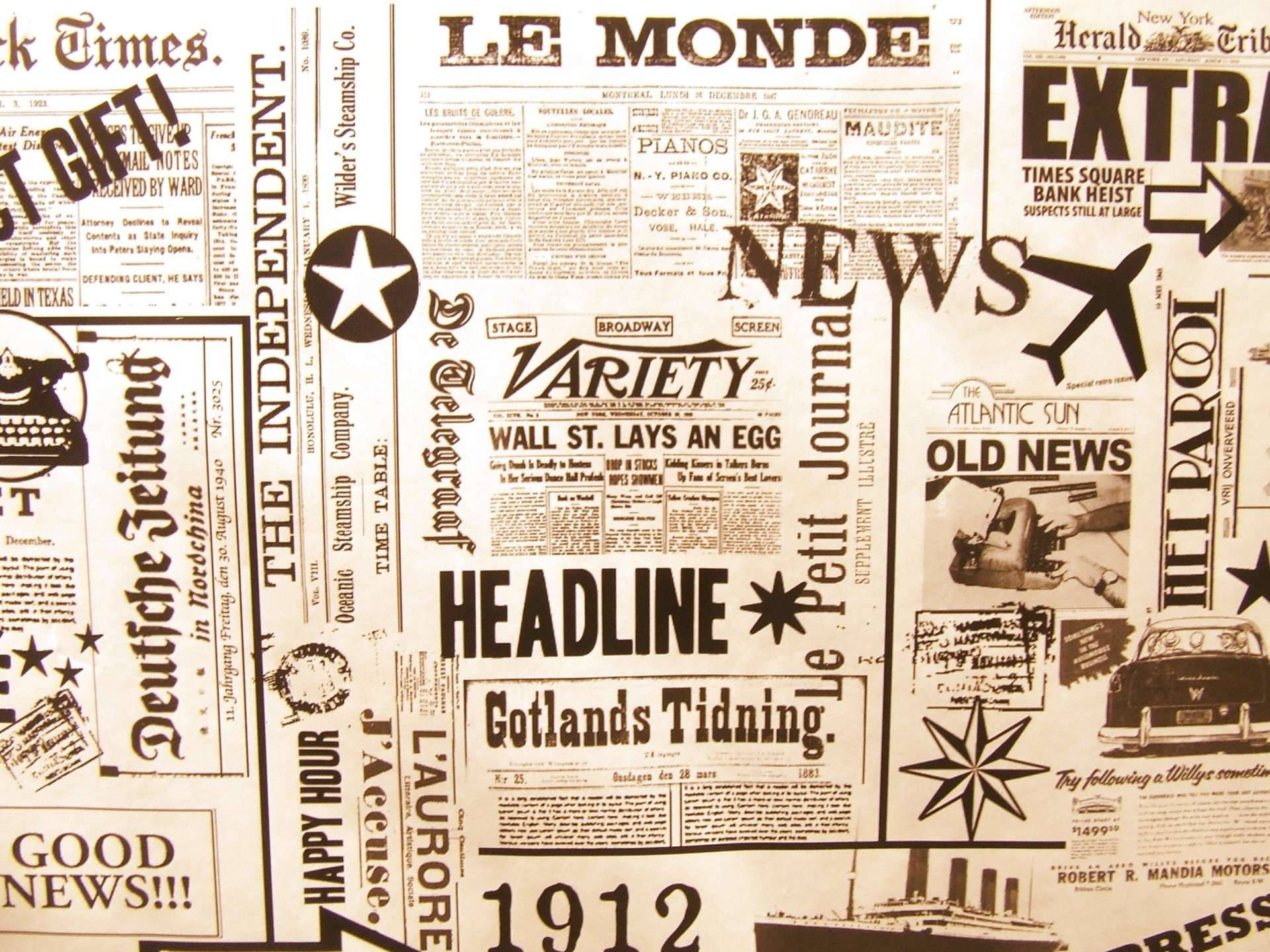 Newspaper Aesthetic Vintage Tabloids