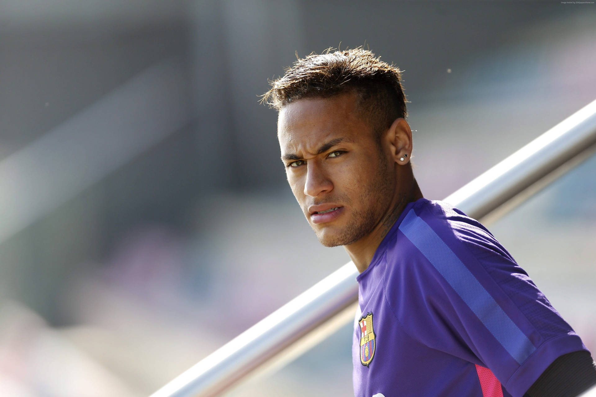 Neymar 4k Scrunched Face Background