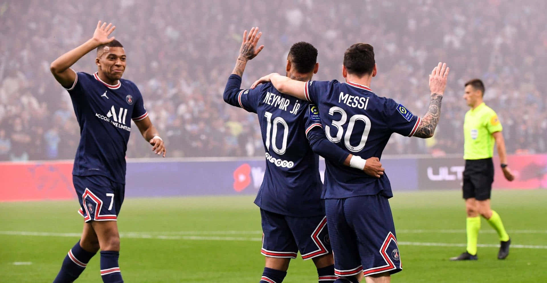 Neymar And Messi - Two Of Soccer's Biggest Superstars Background