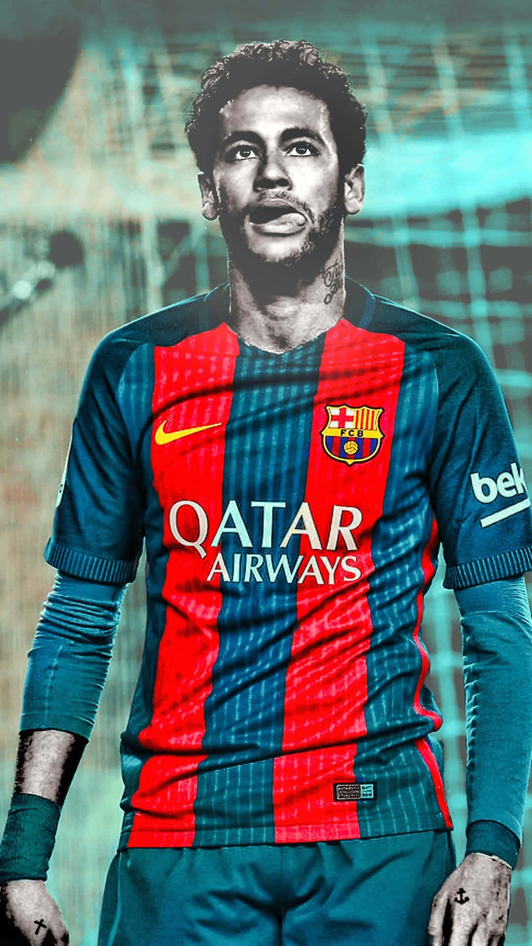 Neymar Cool Art Iphone Background