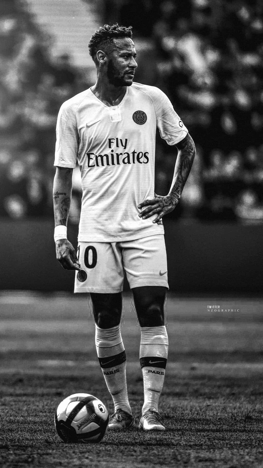 Neymar Hand On Waist Iphone Background