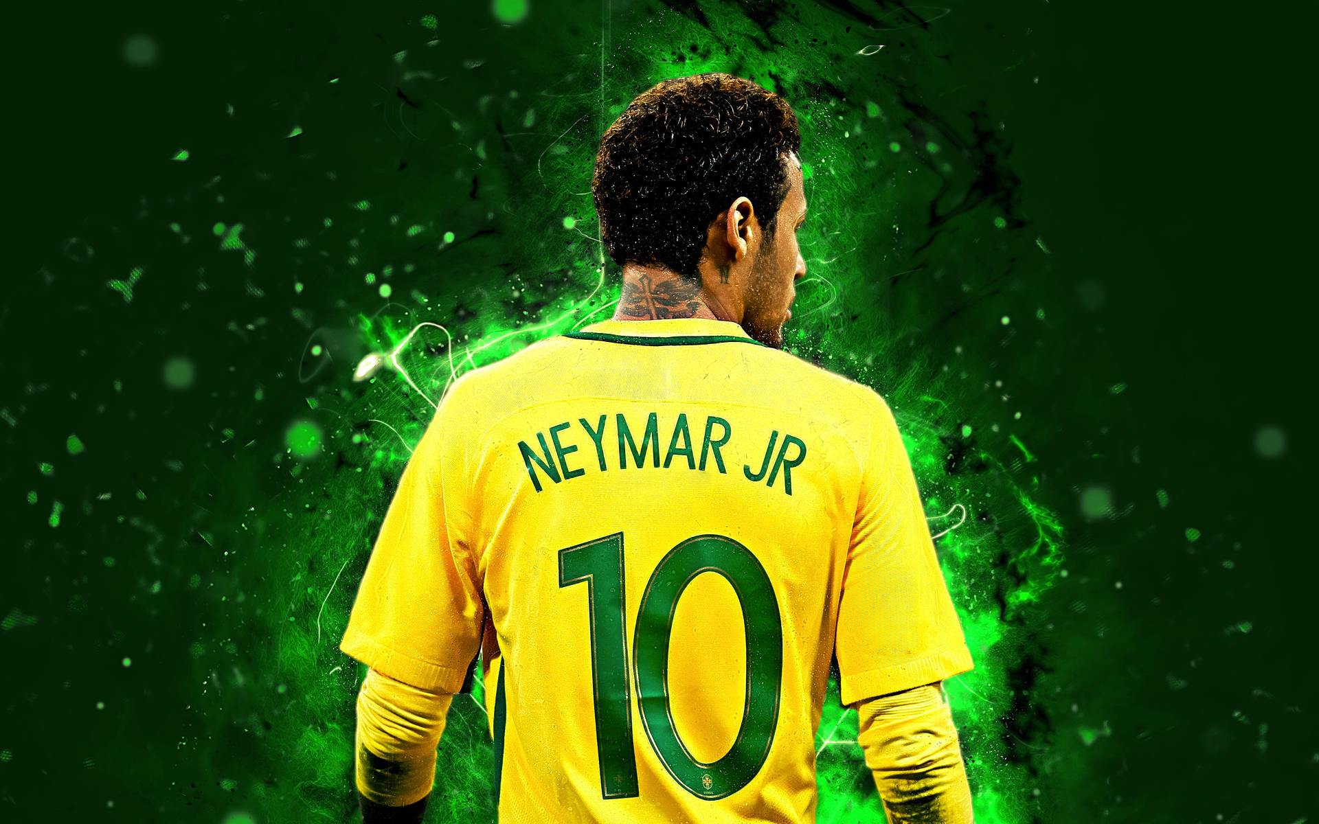 Neymar Jr Brazil Jersey Background