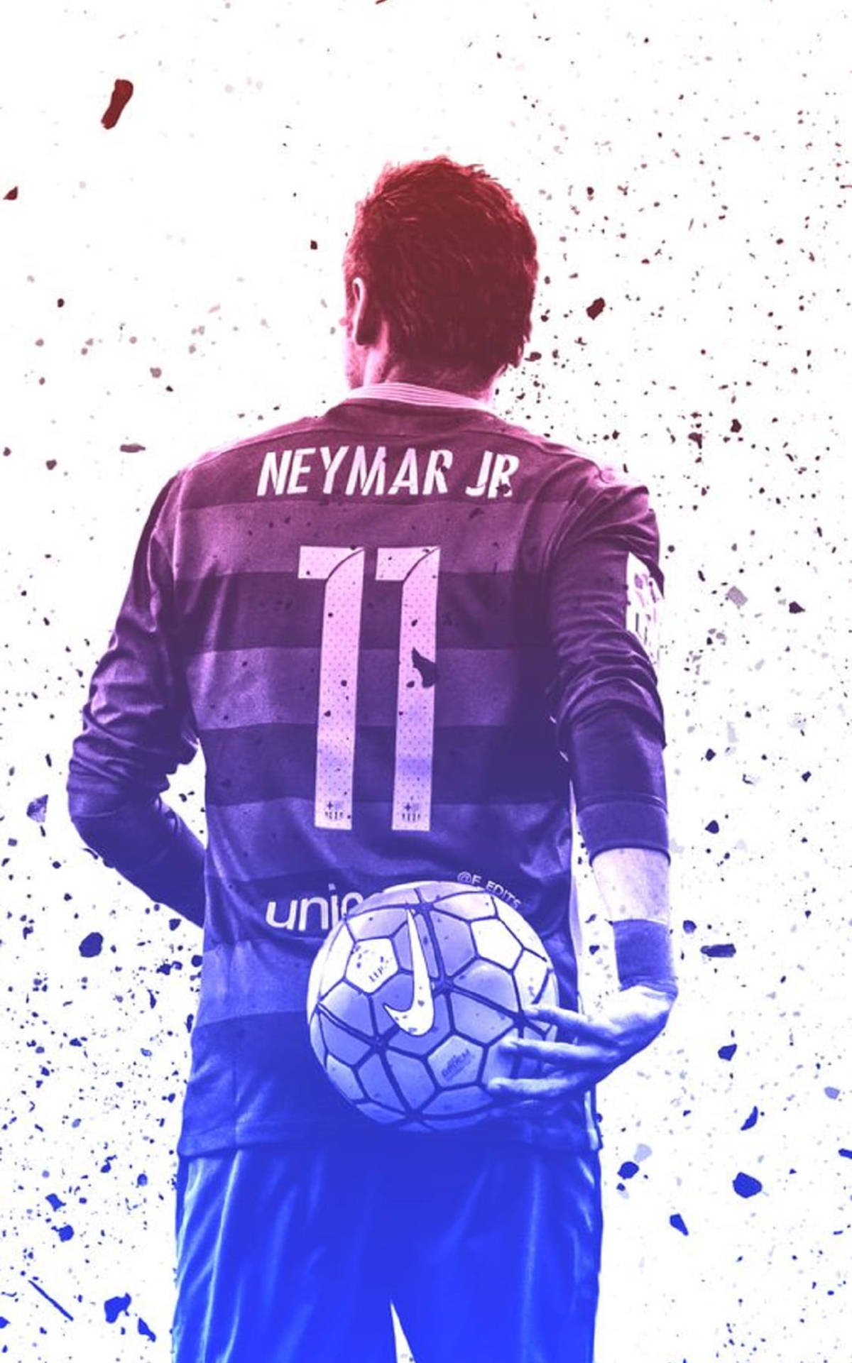 Neymar Jr Fanart 11 Jersey Background