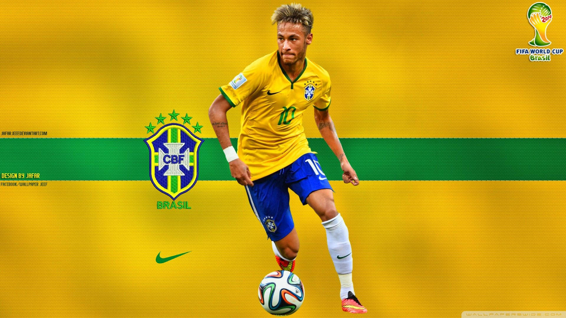 Neymar Jr For Brazil Background
