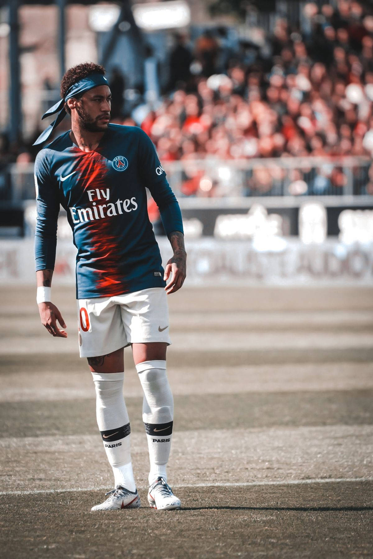 Neymar Jr High Contrast Shot Background