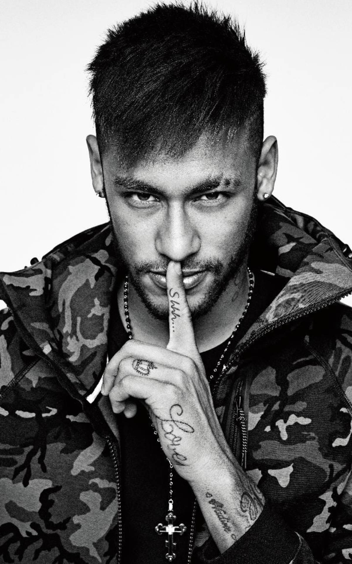 Neymar Jr Pro Shot Bw Background