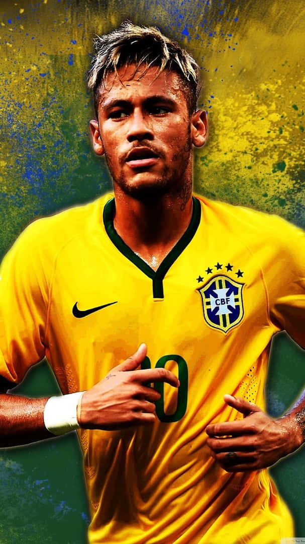 Neymar Jr. Taking The Spotlight In Ultra Hd Background