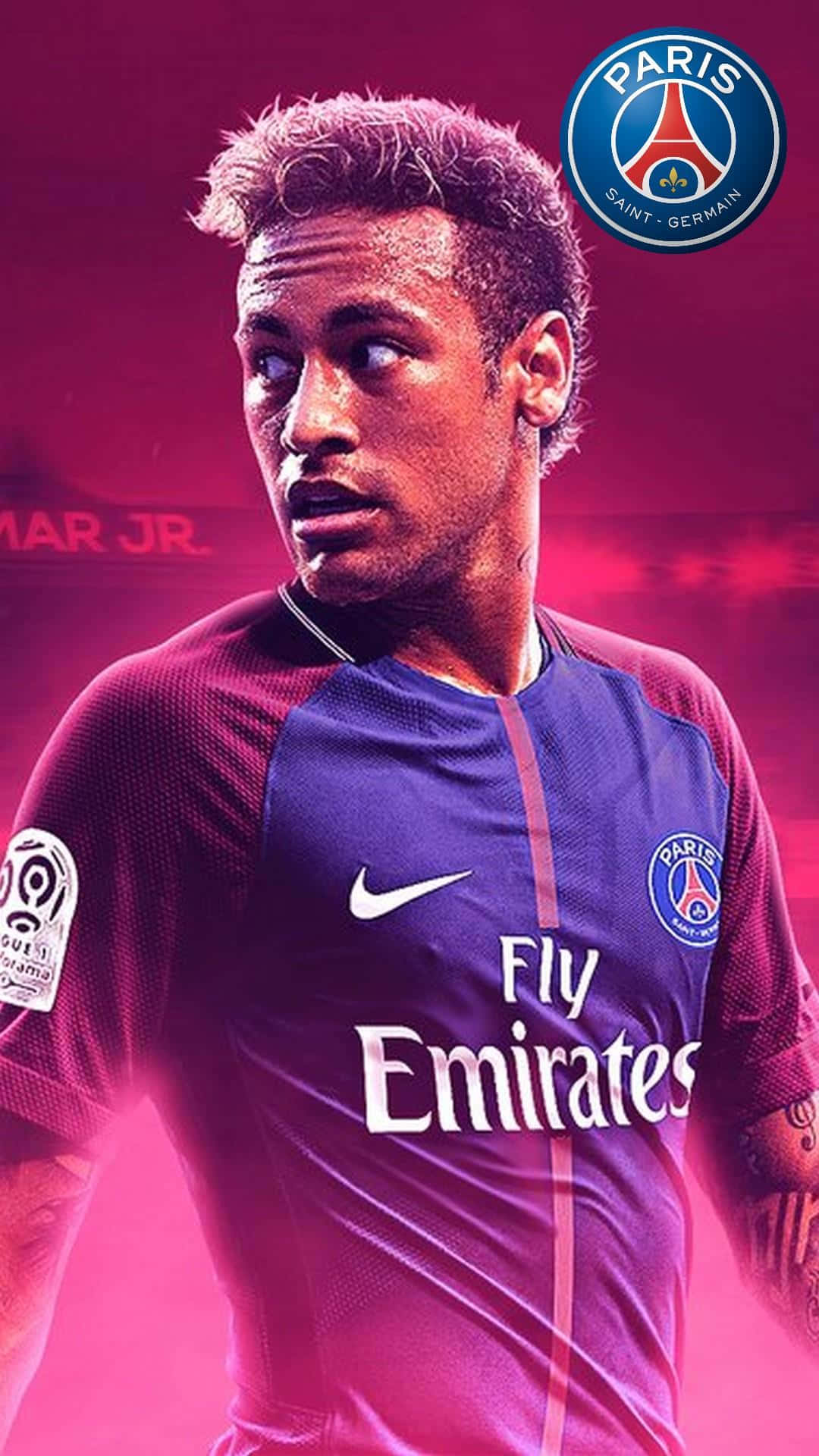 Neymar Pink Aesthetic Logo Iphone