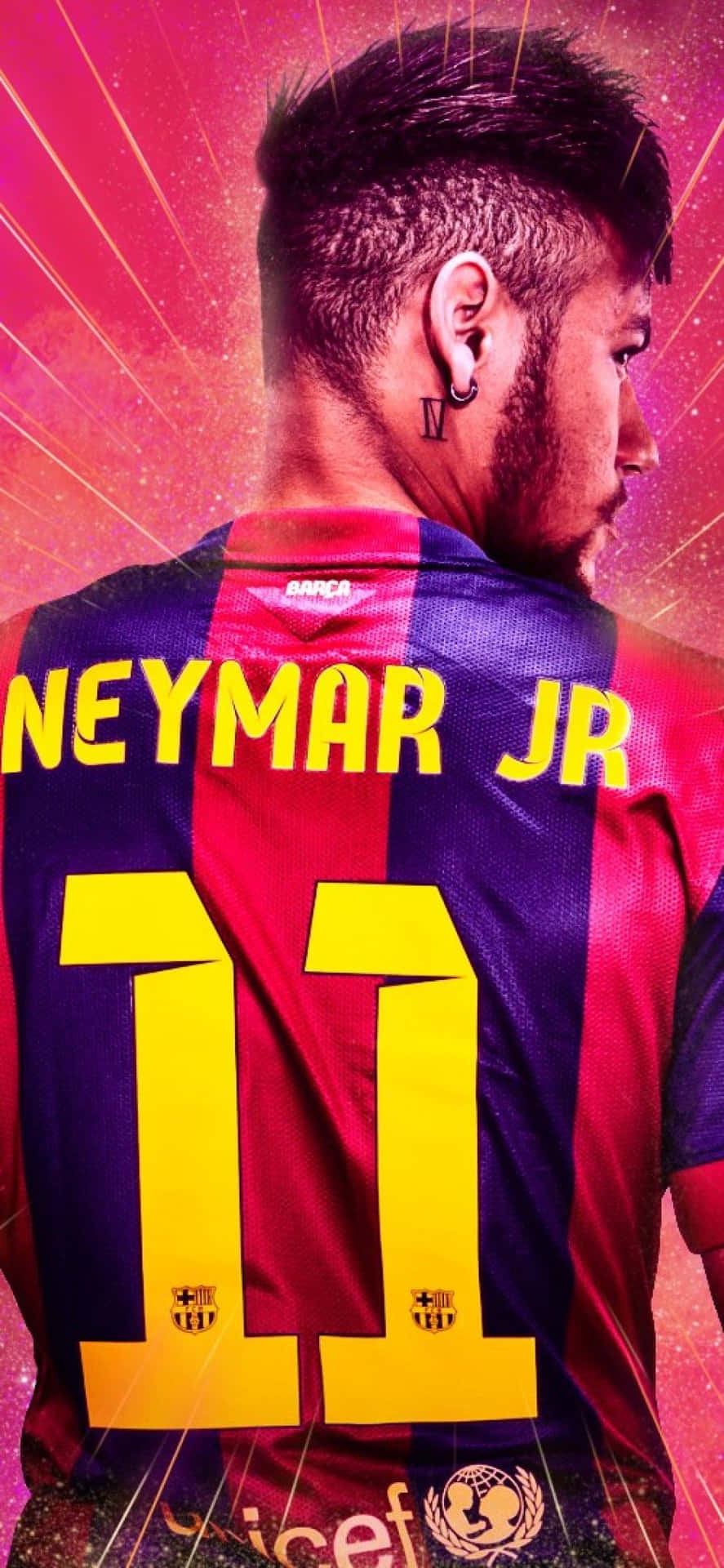 Neymar Seen Disrupting The Football World With His Phone Background