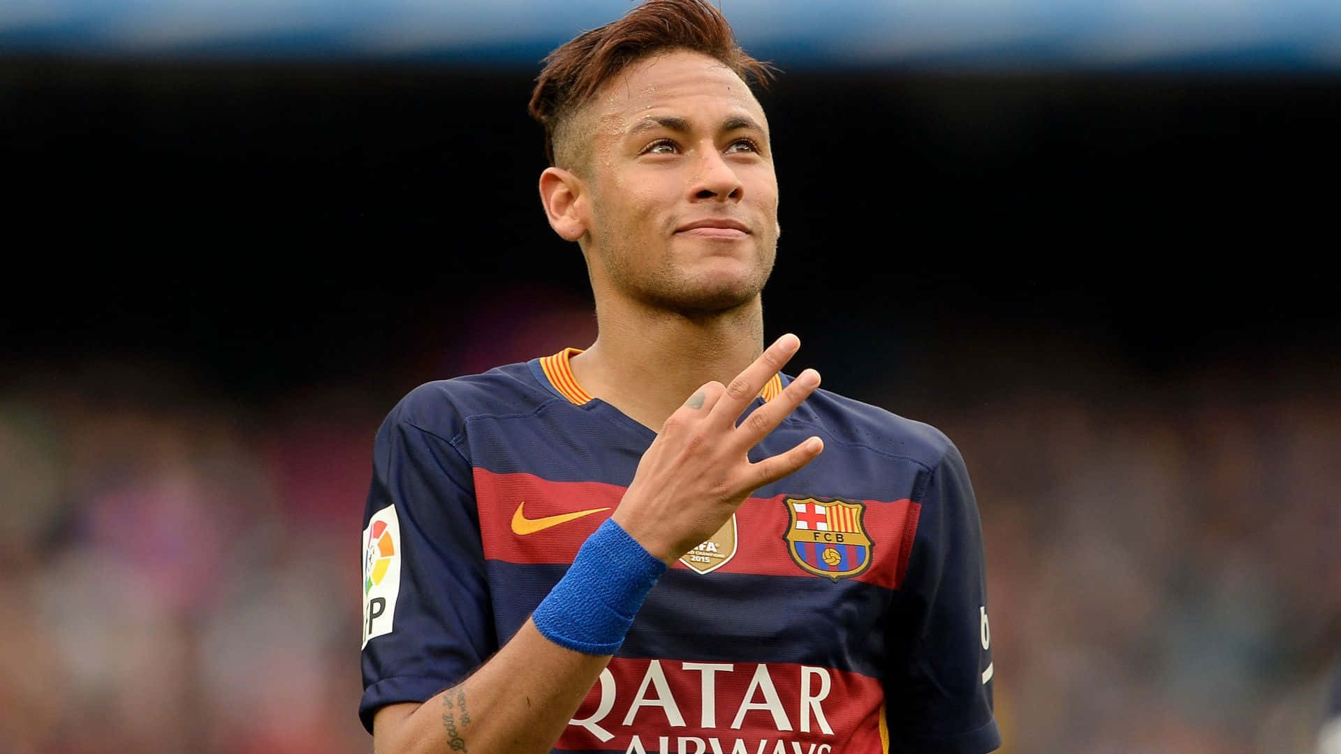 Neymar Ultra Hd Barcelona Football Striker Background