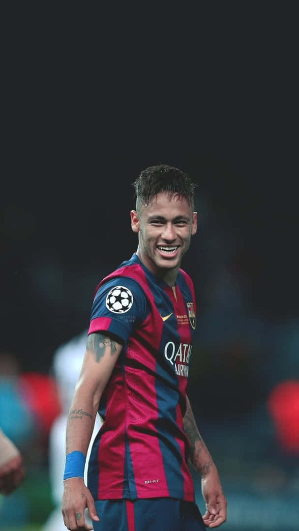 Neymar Ultra Hd Smiling Football Game Background