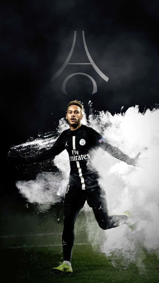 Neymar Ultra Hd Smoke Effect Background