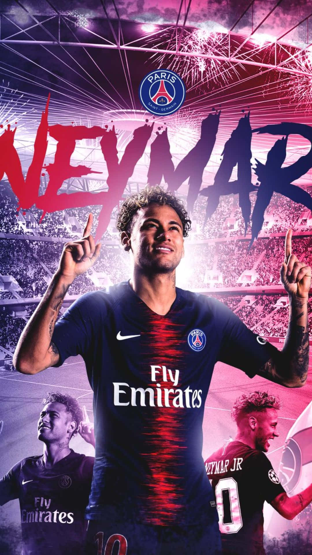 Neymar With Name Iphone Background