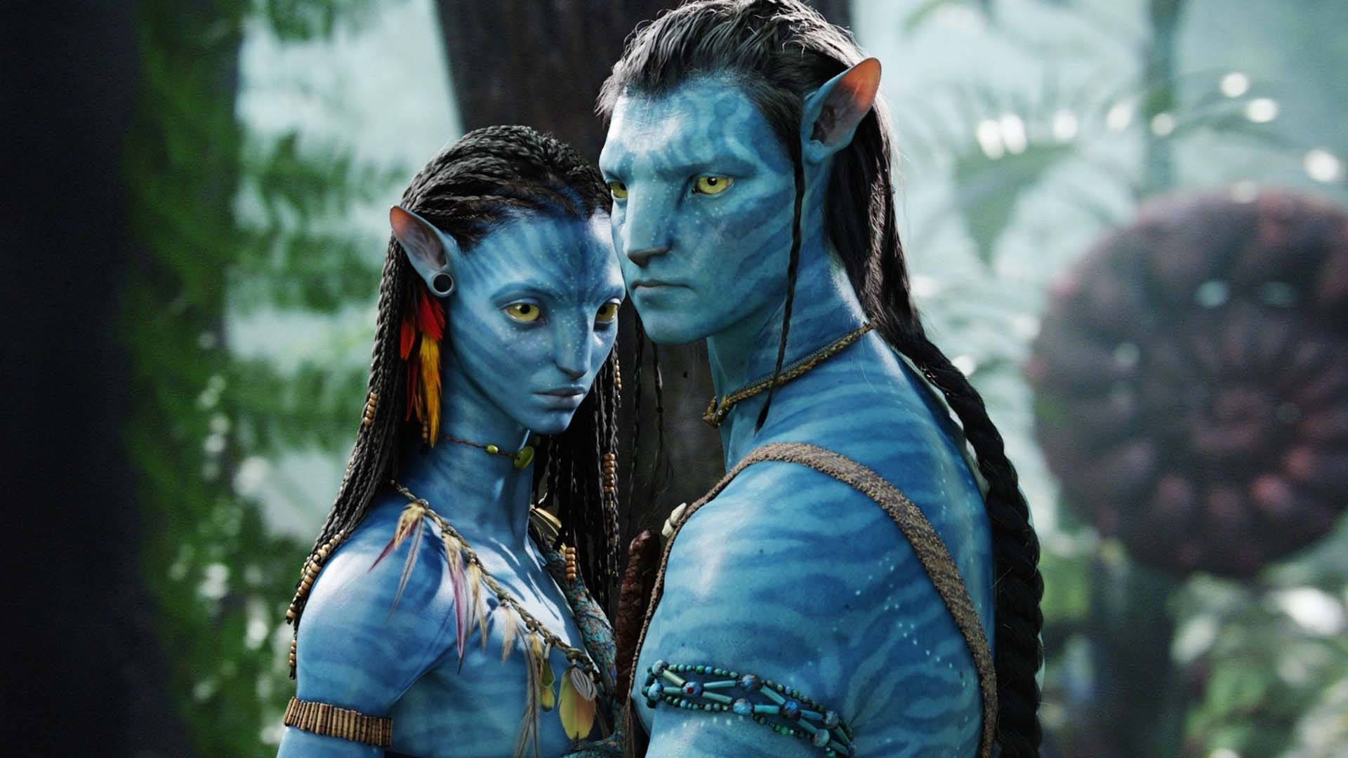 Neytiri And Jake Sully In Avatar Hd Background