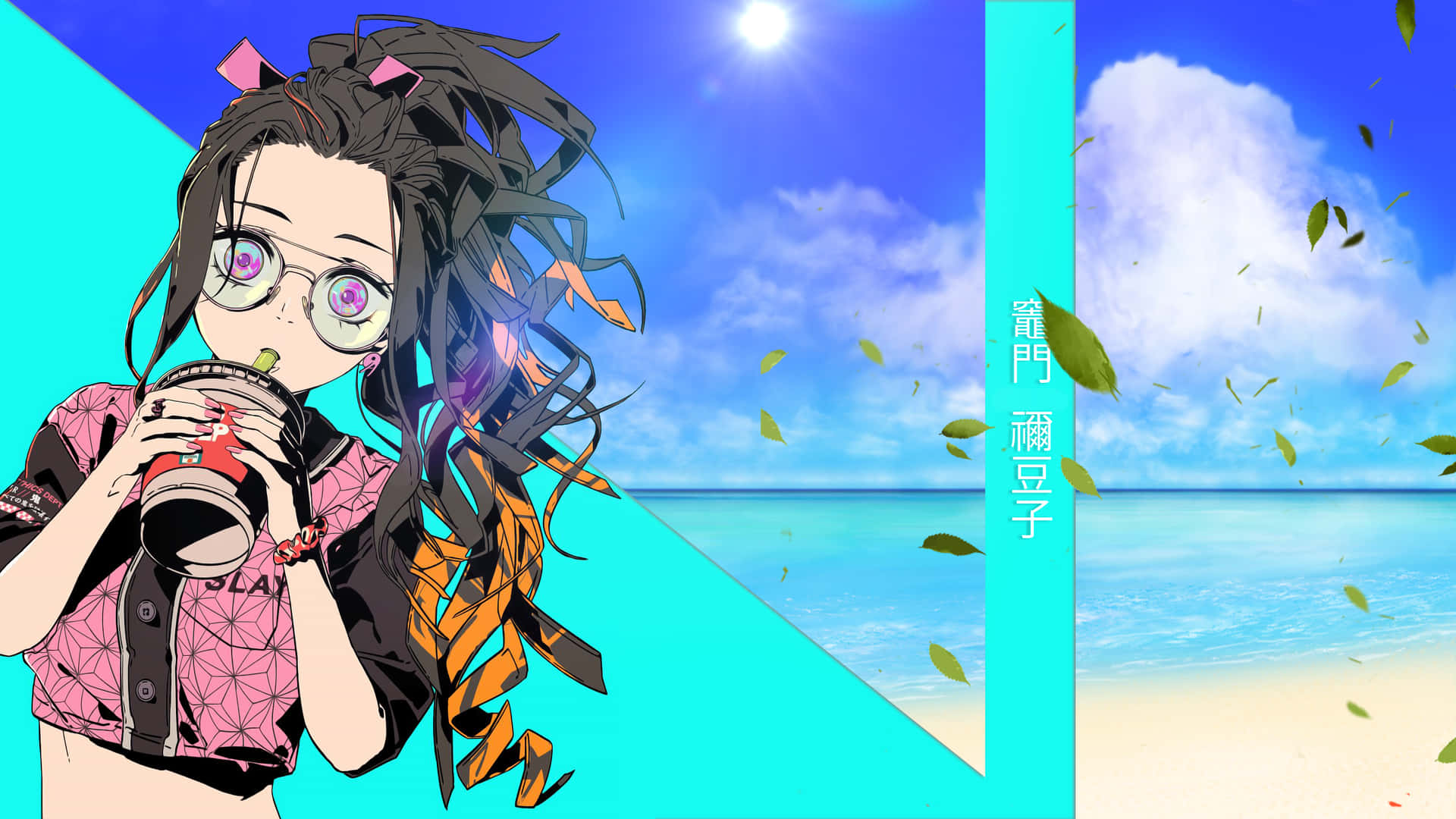 Nezuko Desktop Wallpaper Background