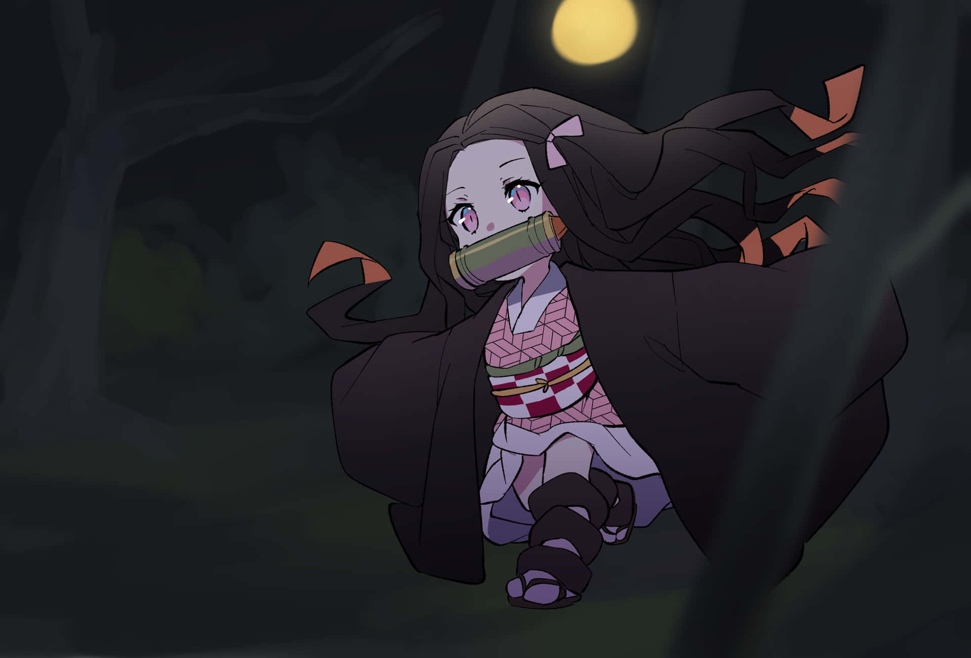 Nezuko Kamada - Demon Slayer Background