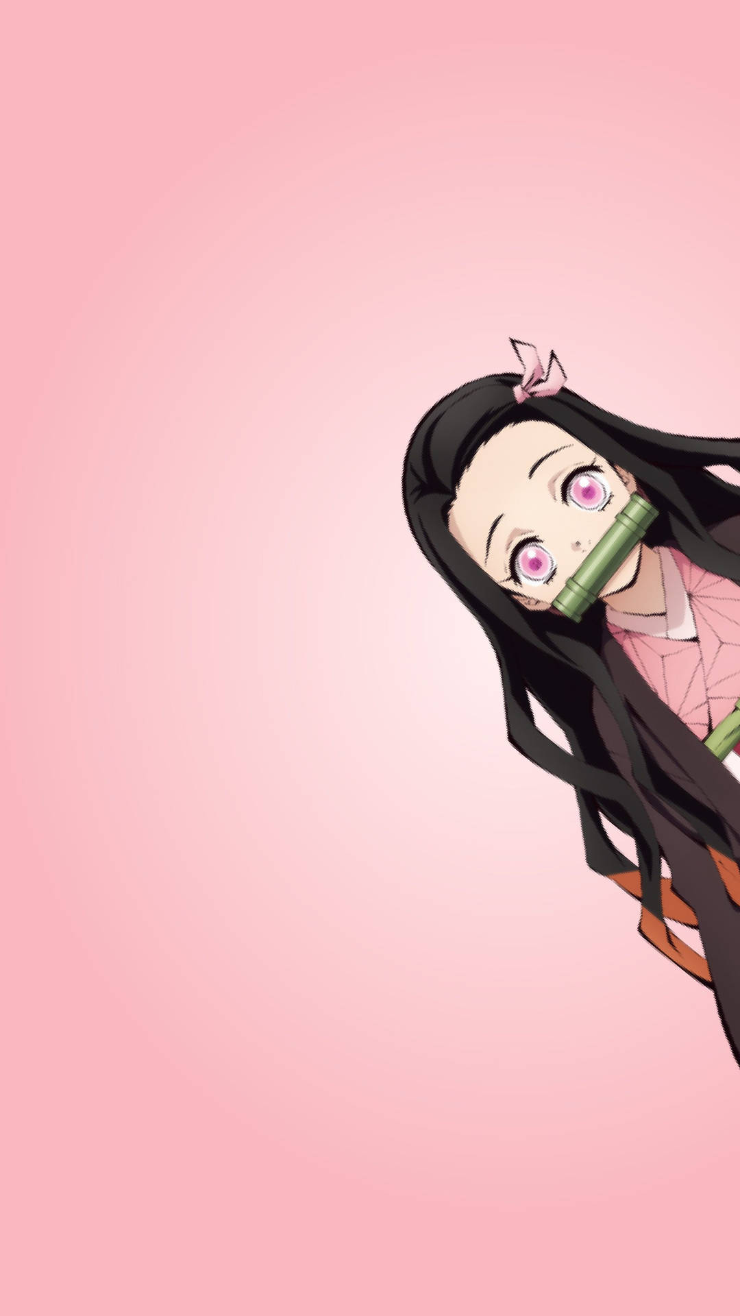 Nezuko Phone From The Side Background