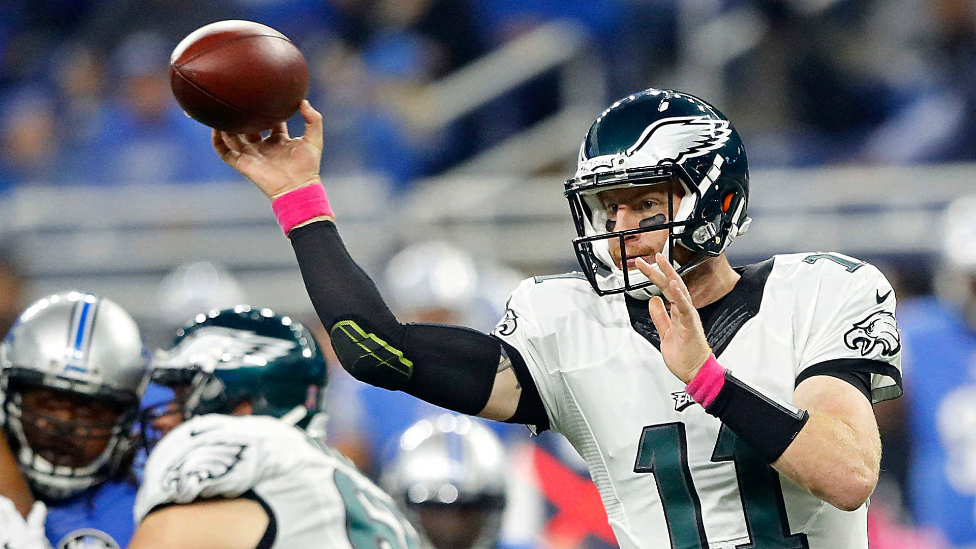 Nfl Carson Wentz Holding Ball