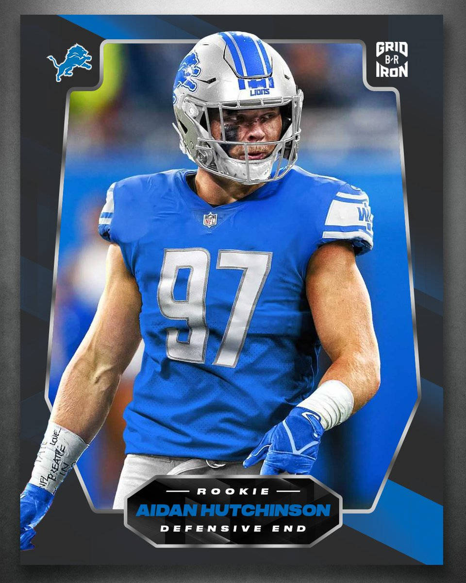 Nfl Detroit Lions Aidan Hutchinson Rookie Defensive End Background