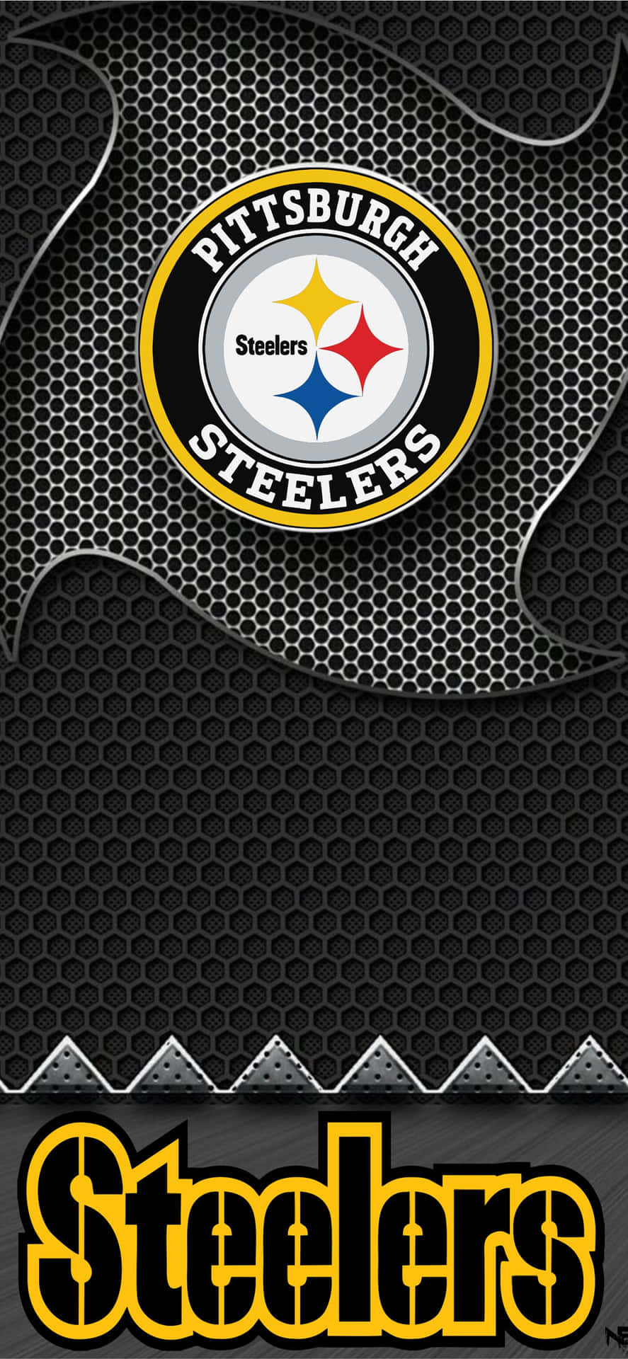 Nfl Fans Rejoice: Show Your Team Pride With Steelers Iphone Wallpaper Background