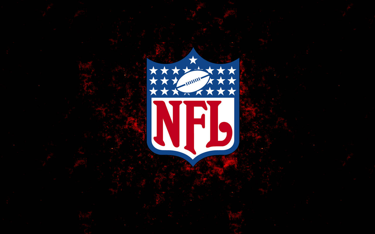 Nfl Football Logo On Black Background Background