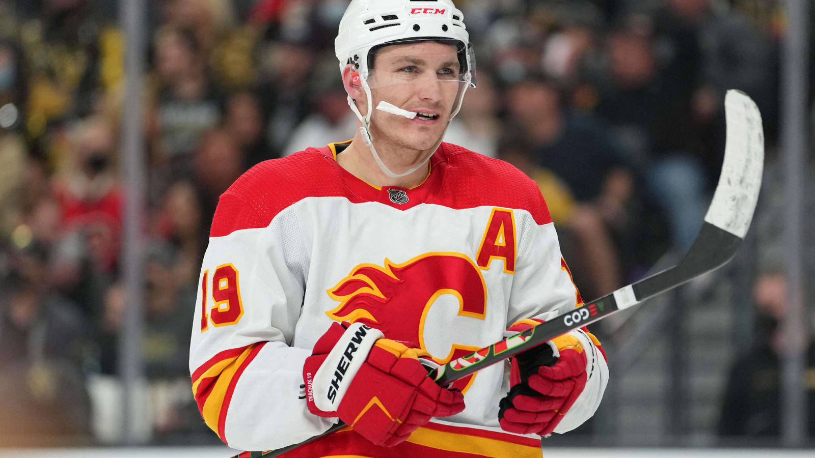 Nfl Matthew Tkachuk Hockey Stick Background