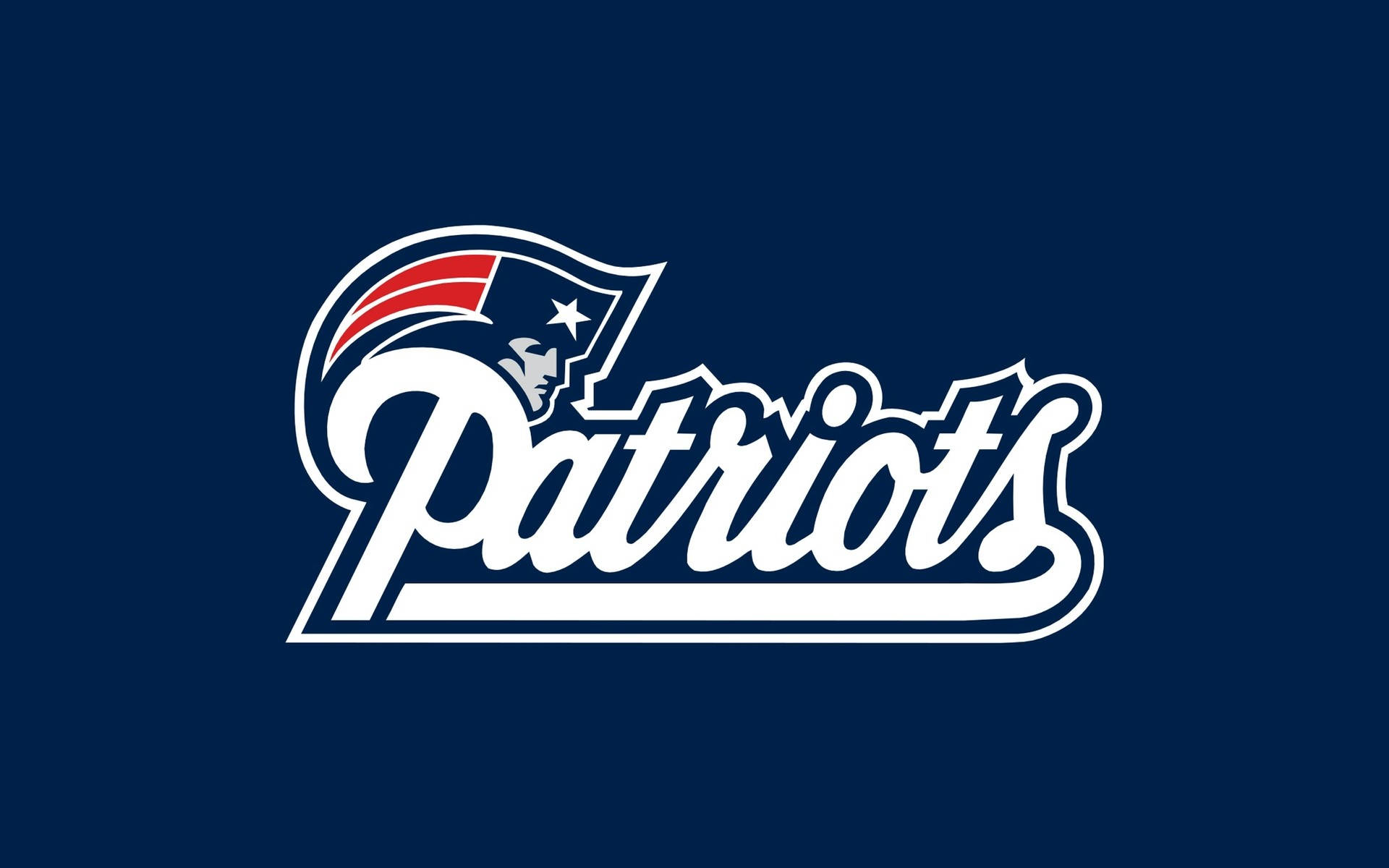 Nfl Patriots Logo On Blue Background Background