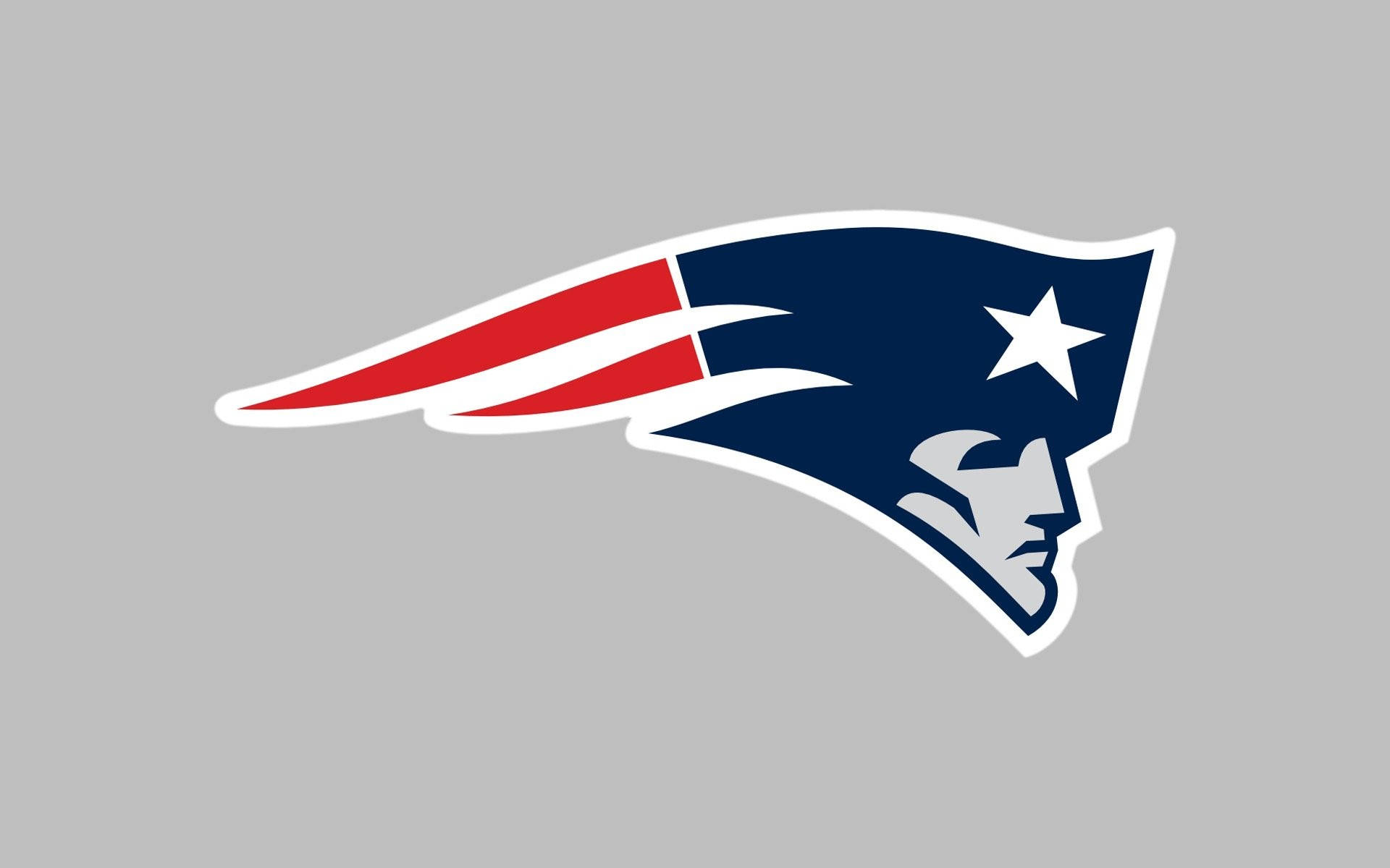 Nfl Patriots Logo On Gray Background Background
