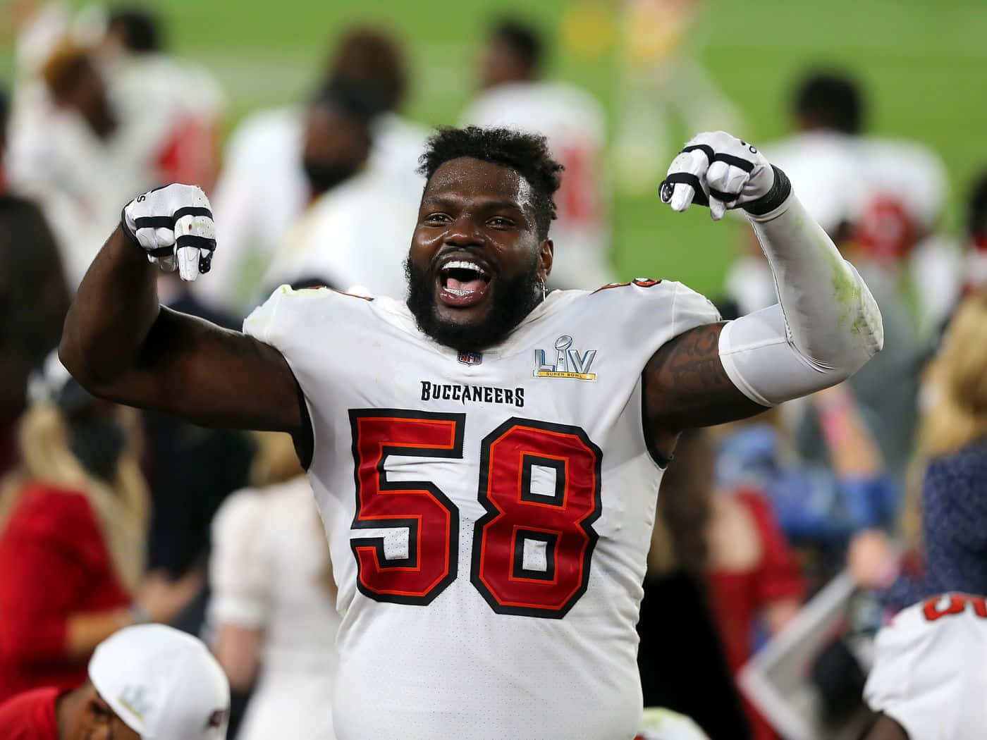 Nfl Player Shaquil Barrett Tampa Bay Buccaneers Background