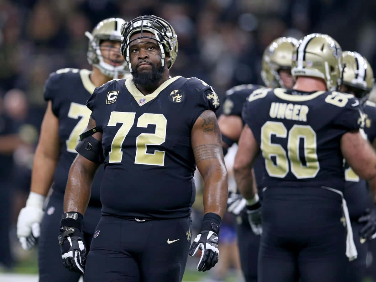 Nfl Player Terron Armstead New Orleans Saints Background
