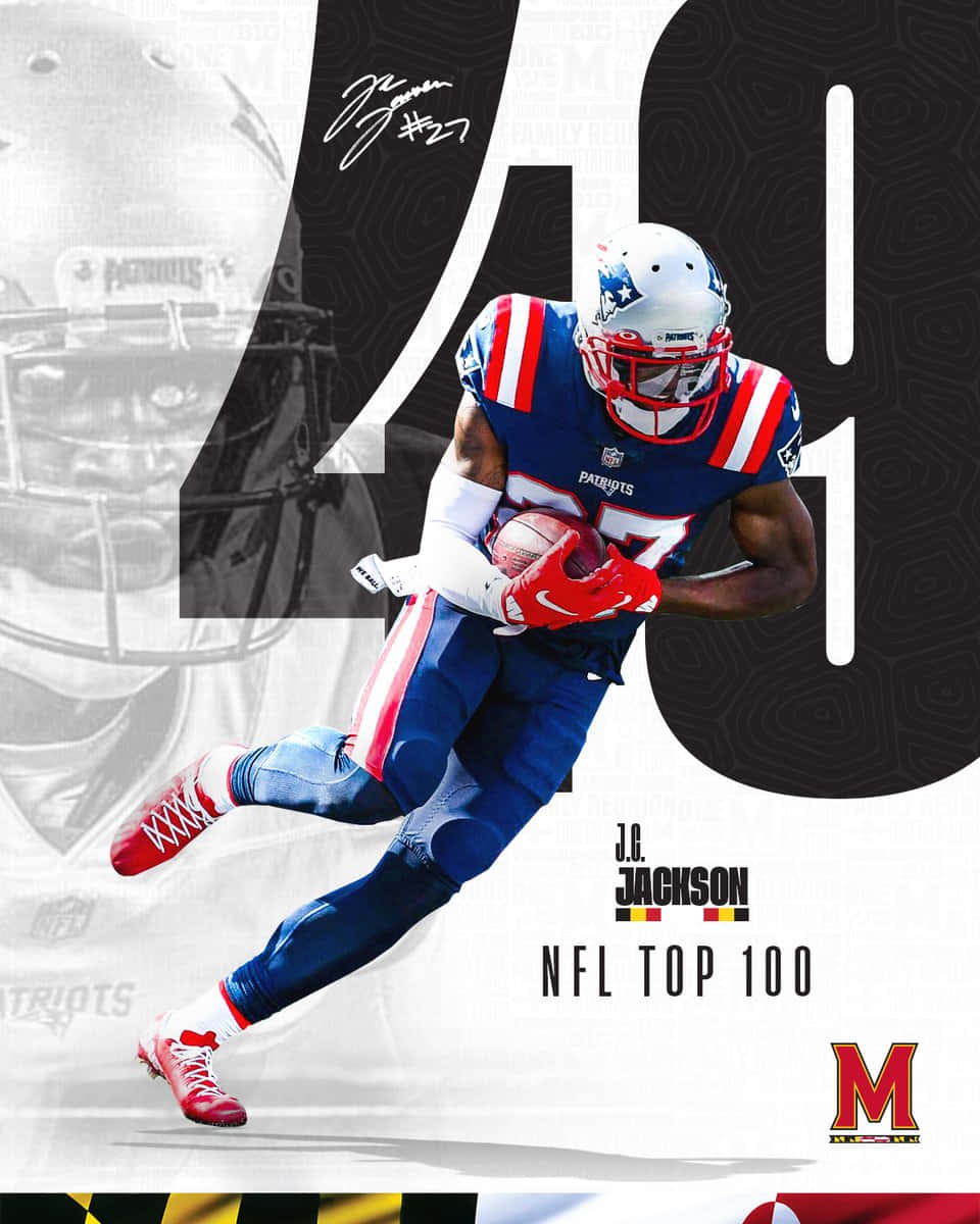 Nfl Top 100 2021 Rank 49 Football Cornerback Jc Jackson Background