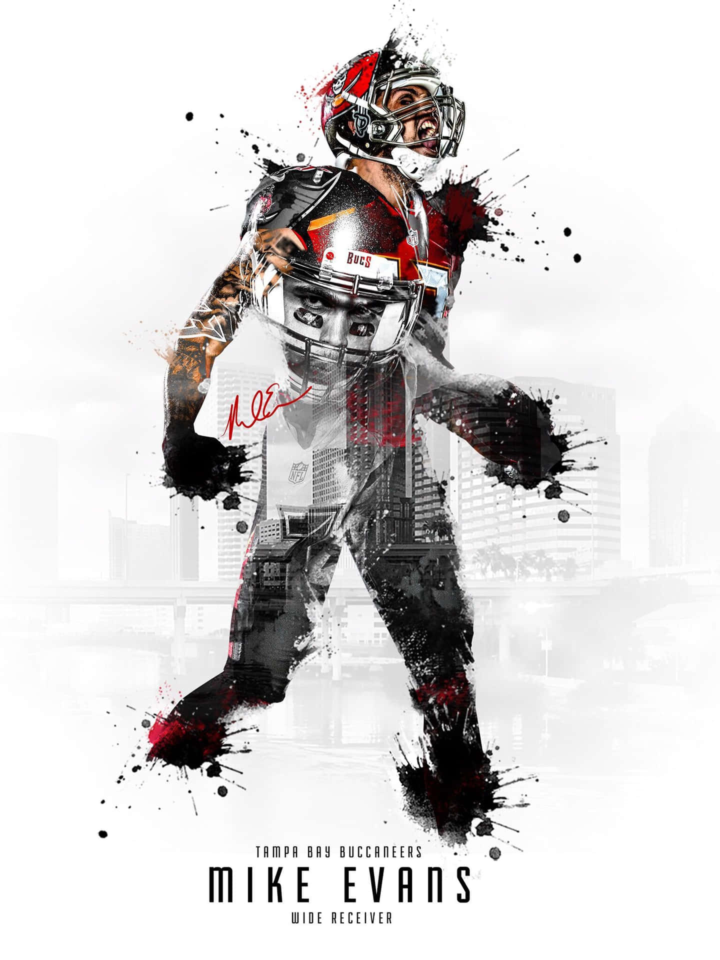 Nfl Wide Receiver Mike Evans Background